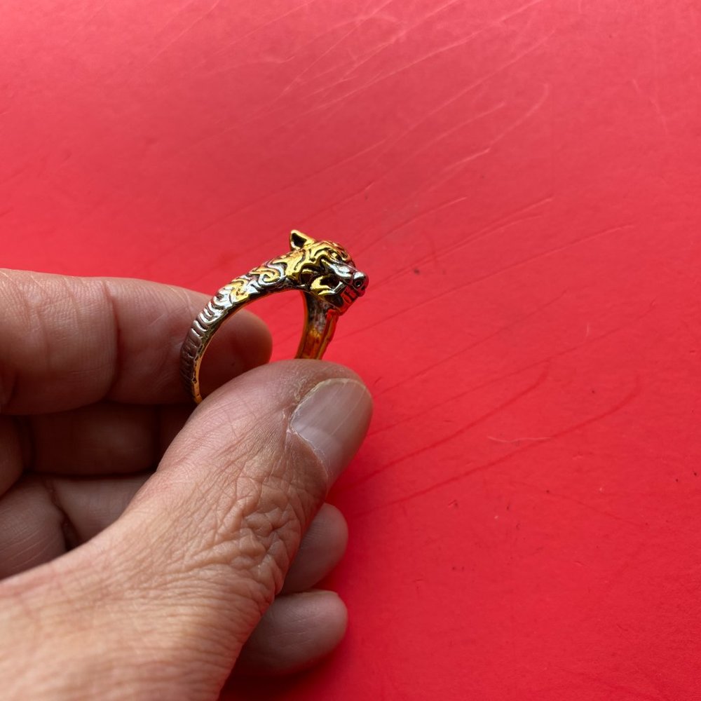 Tiger head ring - Picture 8 of 8